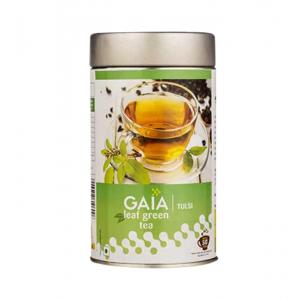 Gaia leaf green tea with tulsi